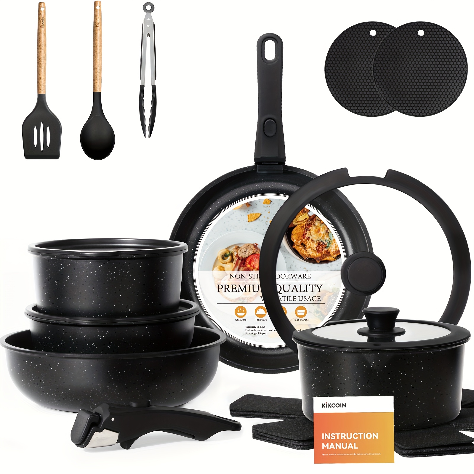 Meal Prep For A Day - 22PCSDeluxe Non-Stick Cookware Set - Premium
