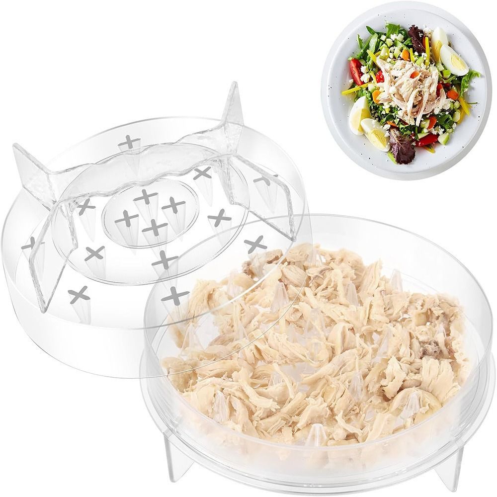 Meal Prep With Chicken - Clear Chicken Shredder Strong Anti-Slip Base