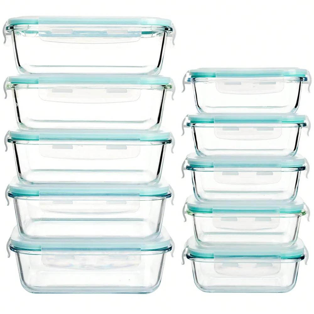 Meal Prep Lunch - Pieces Glass Meal Prep Containers With