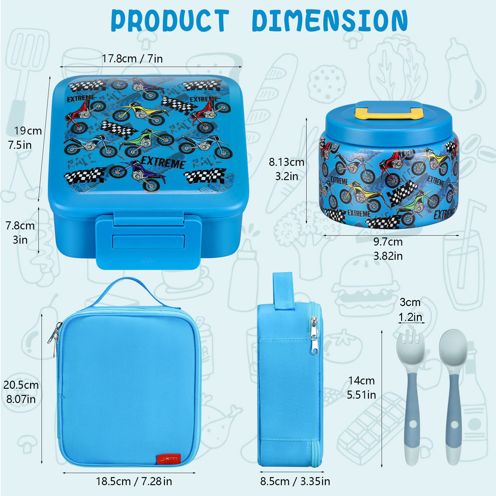 Bento Lunch Box for Kids With  - Meal Prep Lunch reseña y precio