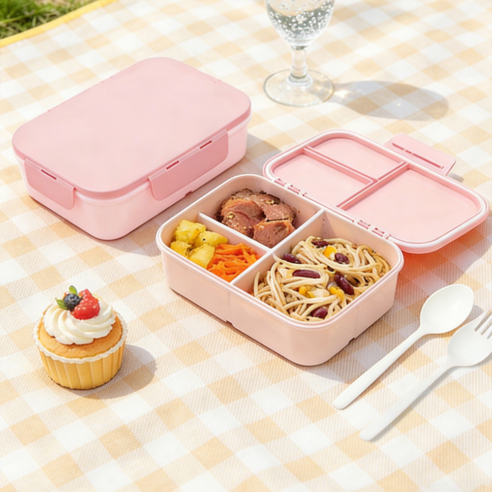 Flip Lid Bento Box 3 Compartme - Meal Prep For A Day reseña y precio