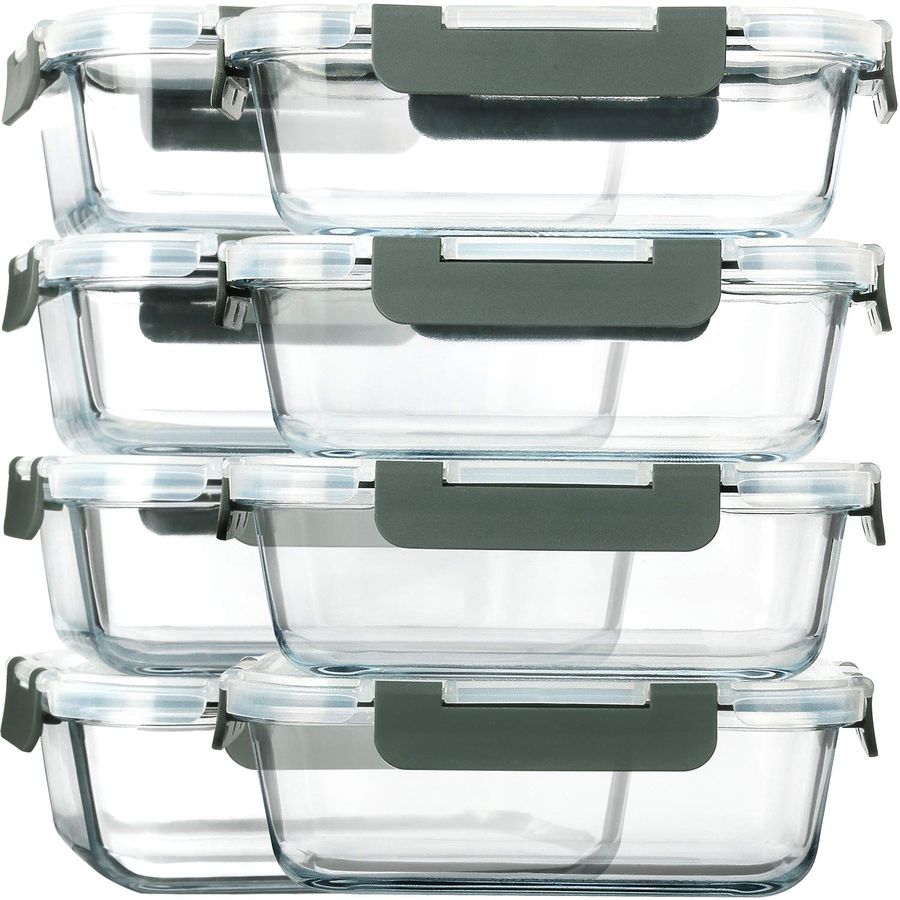 ozGlass Meal Prep Containers,G - Meal Prep Glass Containers With Lids reseña y precio