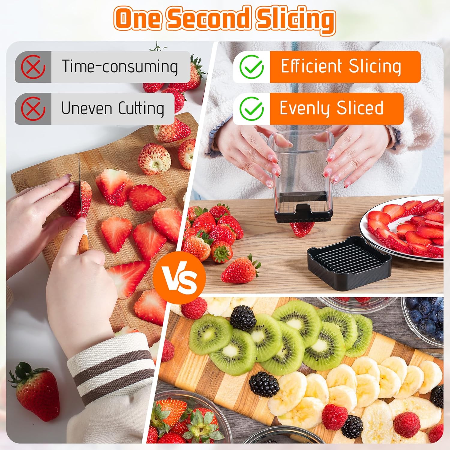 Rapid Fruit Slicer Cup - 304 S - Meal Prep Eggs reseña y precio
