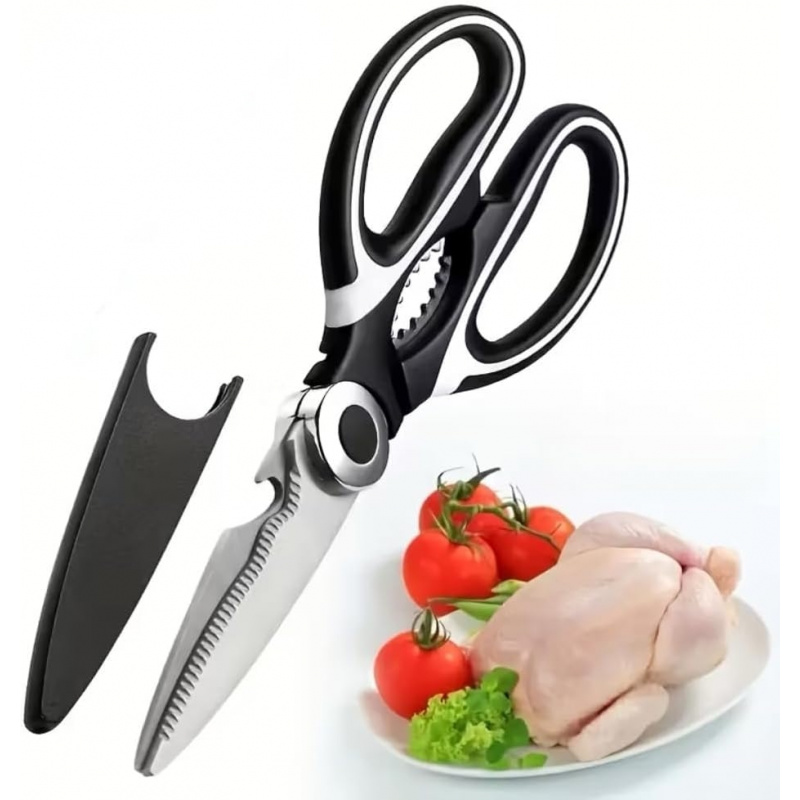 Stainless Steel Kitchen Shears - Meal Prep With Chicken reseña y precio