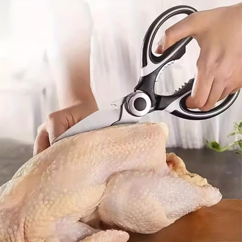 Stainless Steel Kitchen Shears - Meal Prep With Chicken reseña y precio
