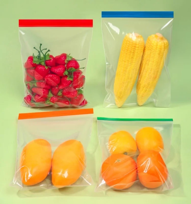 Colorful Clear PE  Zipper Stor - Meal Prep For A Day reseña y precio