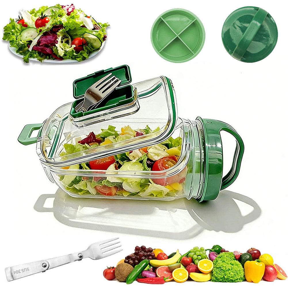 Portable Salad Cup with Sauce  - Meal Prep Lunch reseña y precio