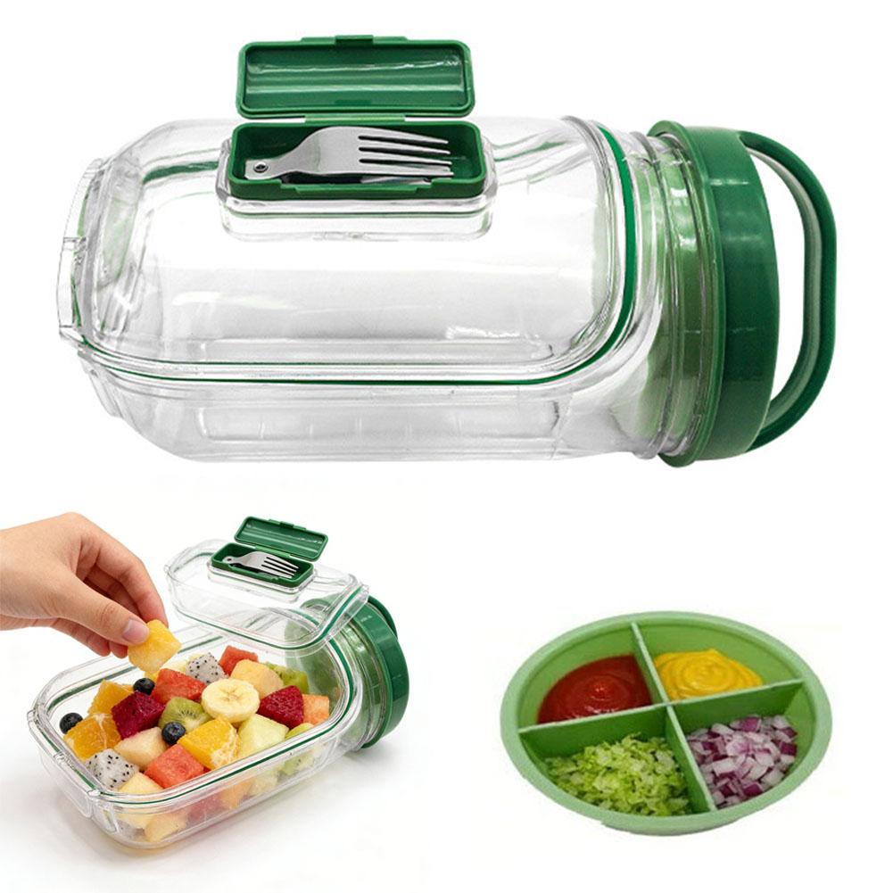 Portable Salad Cup with Sauce  - Meal Prep Lunch reseña y precio