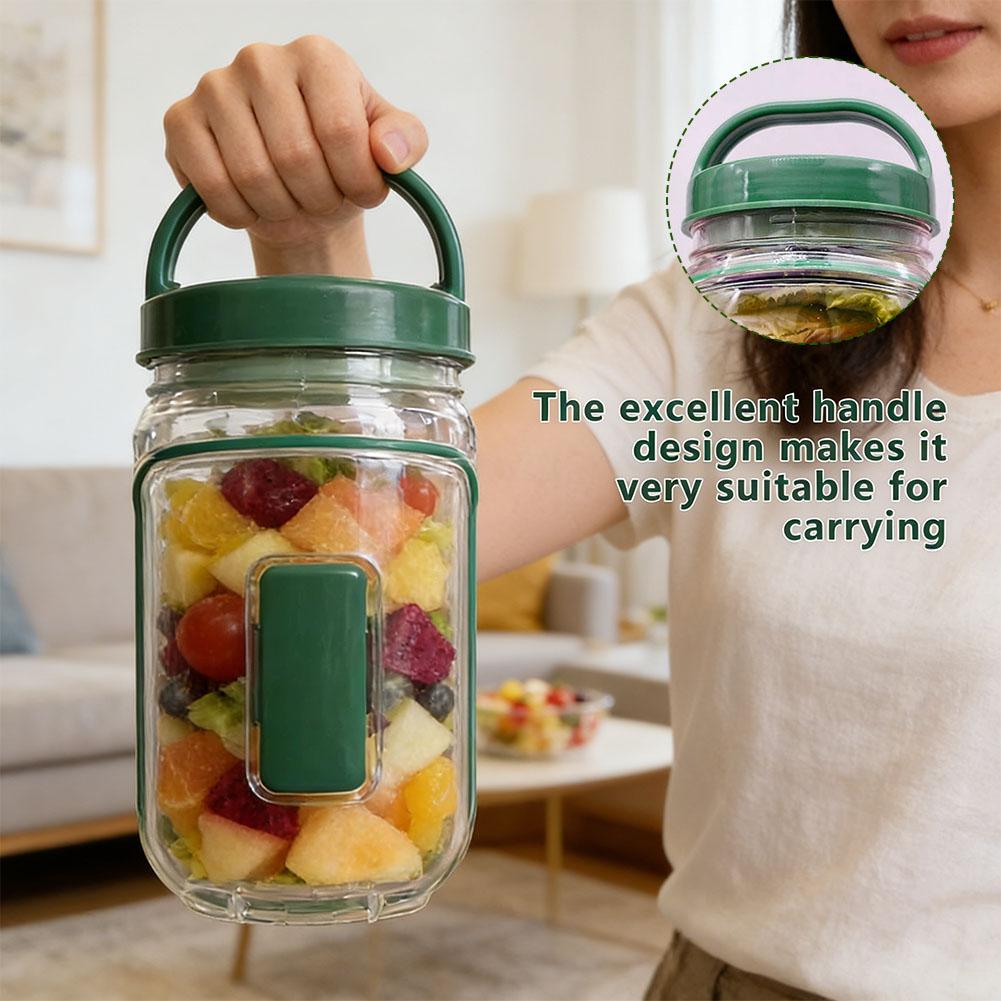 Portable Salad Cup with Sauce  - Meal Prep Lunch reseña y precio