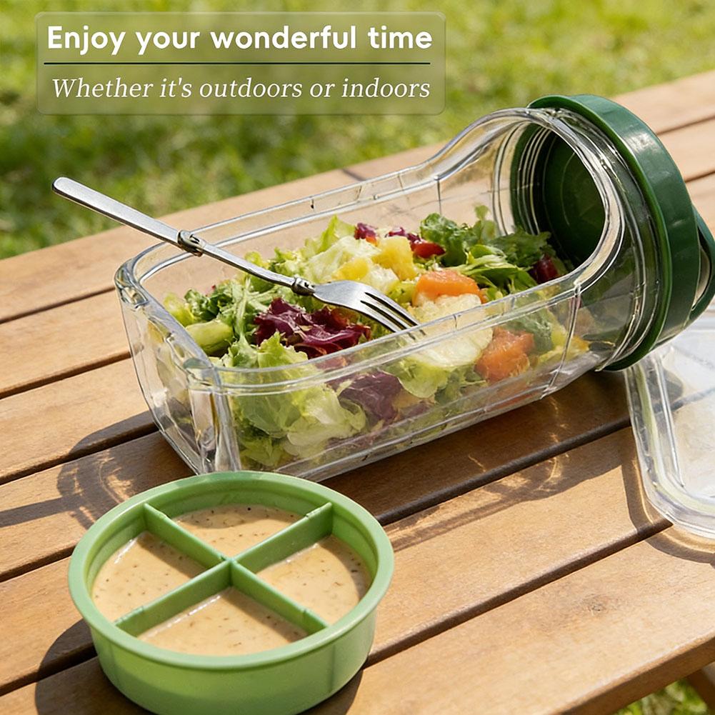 Portable Salad Cup with Sauce  - Meal Prep Lunch reseña y precio
