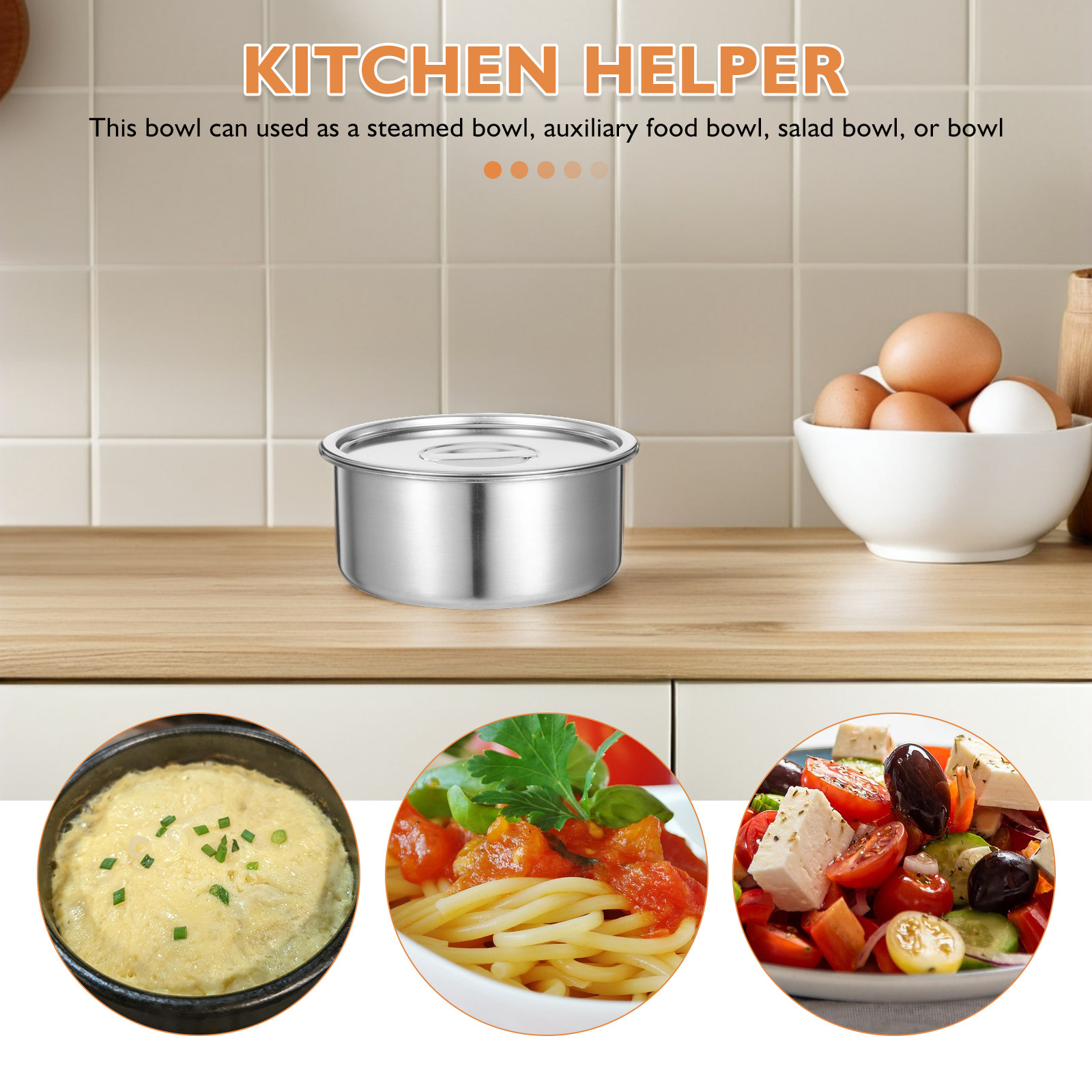 Stainless Steel Steamed Egg Bo - Meal Prep Eggs reseña y precio