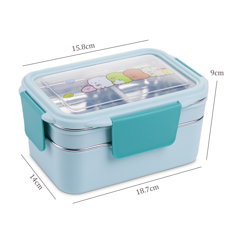 With Random Pattern Cartoon Lu - Meal Prep Lunch reseña y precio