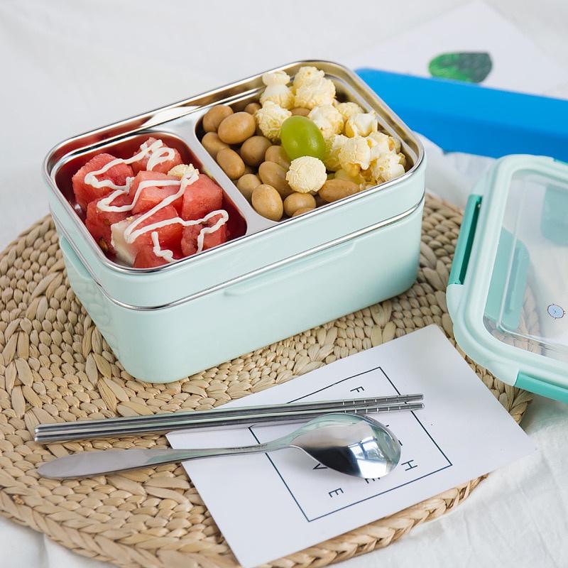 With Random Pattern Cartoon Lu - Meal Prep Lunch reseña y precio