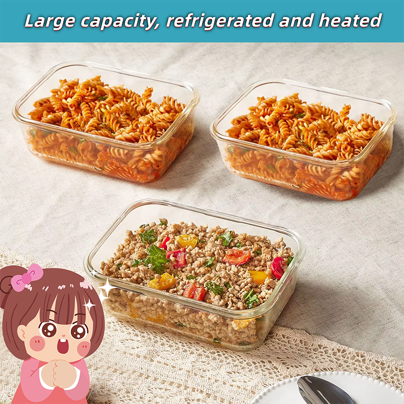 Glass Lunch Box Food Storage C - Meal Prep For A Day reseña y precio