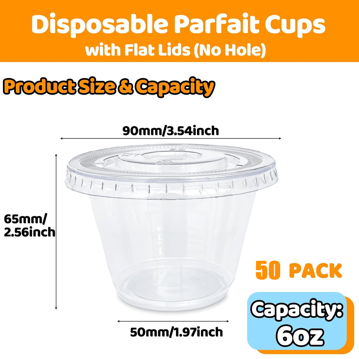 50 Pack - 6 oz Jello Shot Cups - Meal Prep For A Day reseña y precio