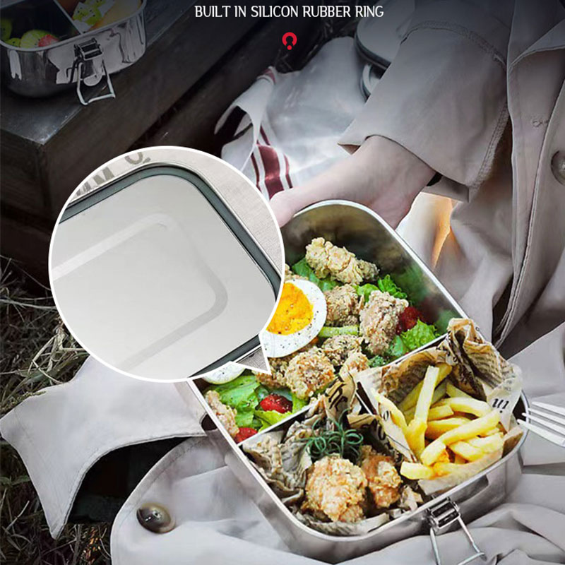 304 Stainless Steel Square Lun - Meal Prep Lunch reseña y precio