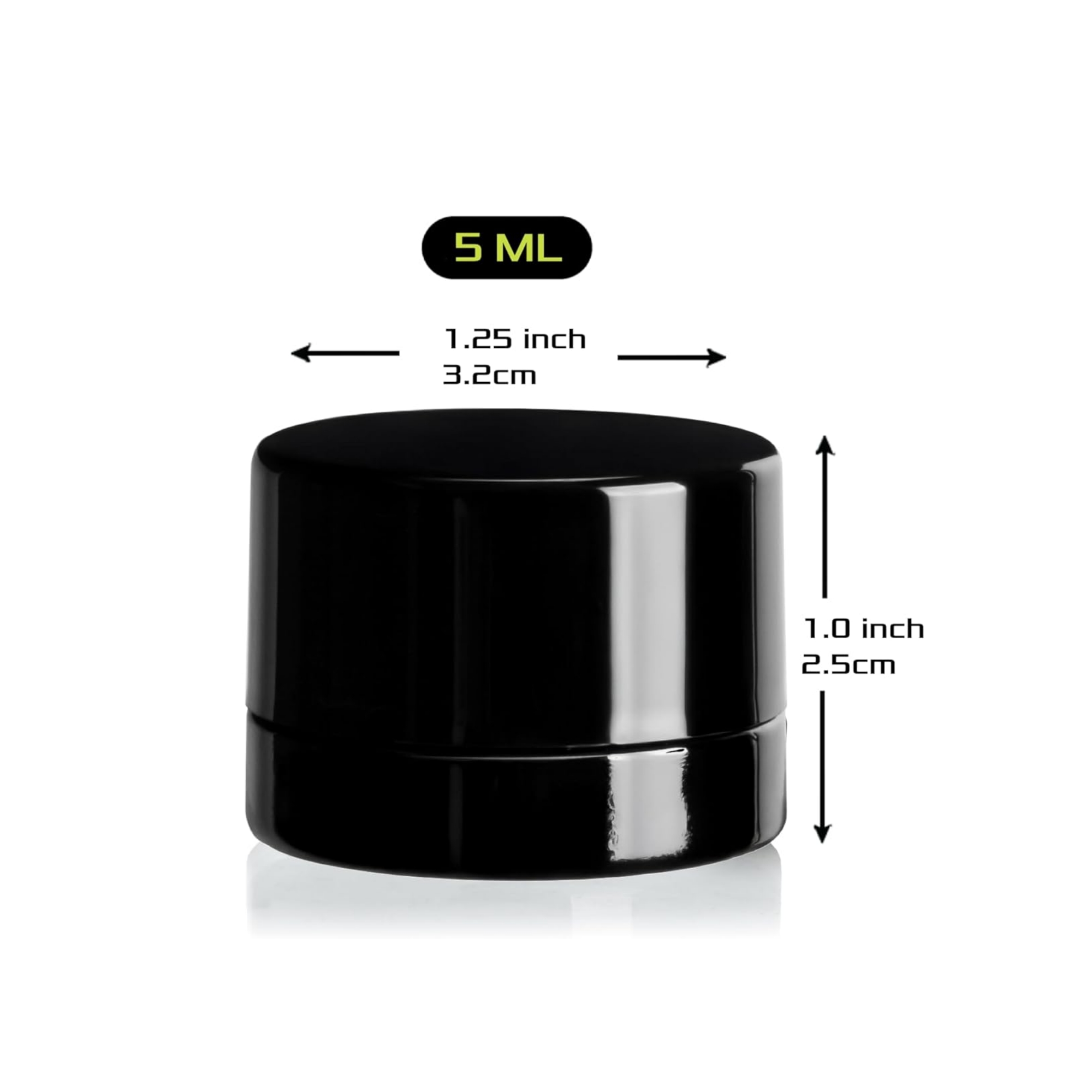 5ml Thick Black Glass Jars wit - Meal Prep Glass Containers With Lids reseña y precio