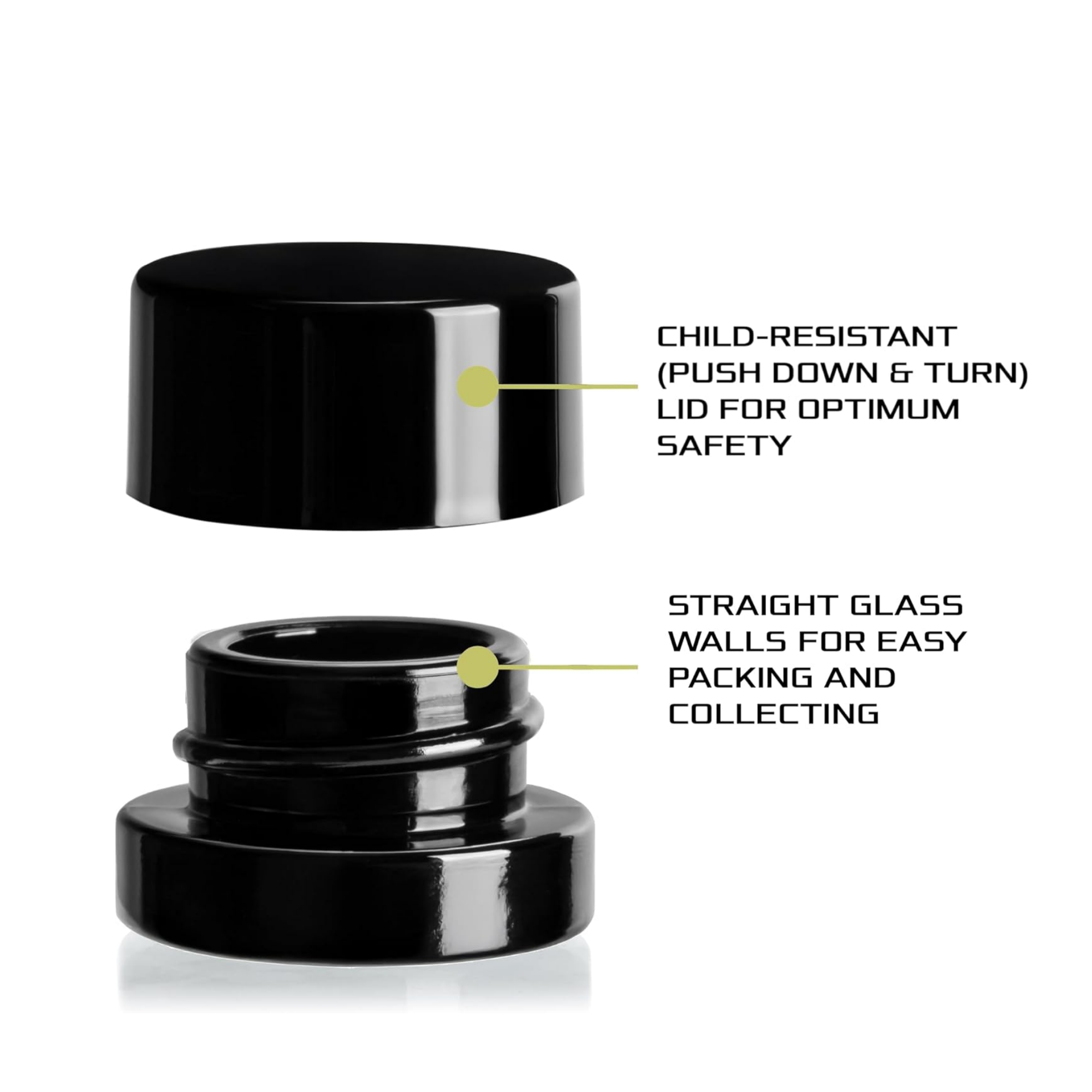 5ml Thick Black Glass Jars wit - Meal Prep Glass Containers With Lids reseña y precio