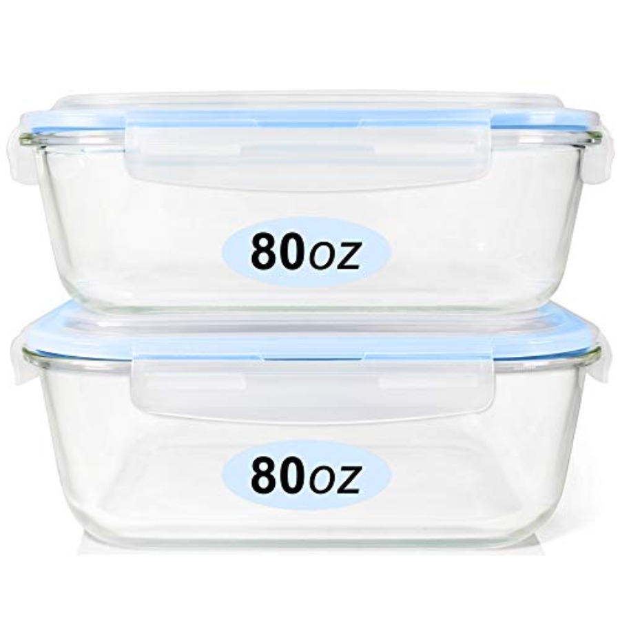 Glass Food Storage Containers  - Meal Prep Glass Containers With Lids reseña y precio
