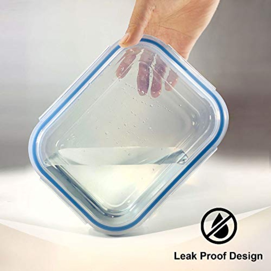 Glass Food Storage Containers  - Meal Prep Glass Containers With Lids reseña y precio