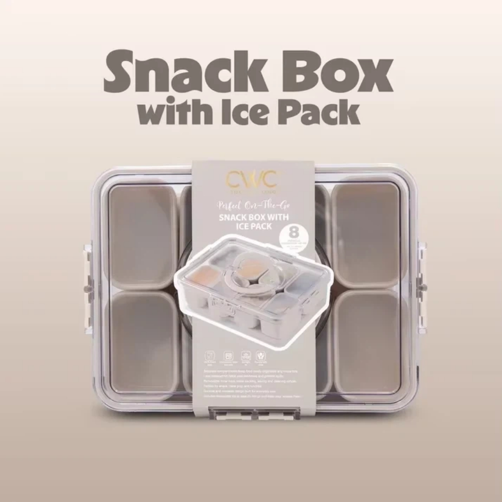 8-Compartment Snack Box Food S - Meal Prep Lunch reseña y precio