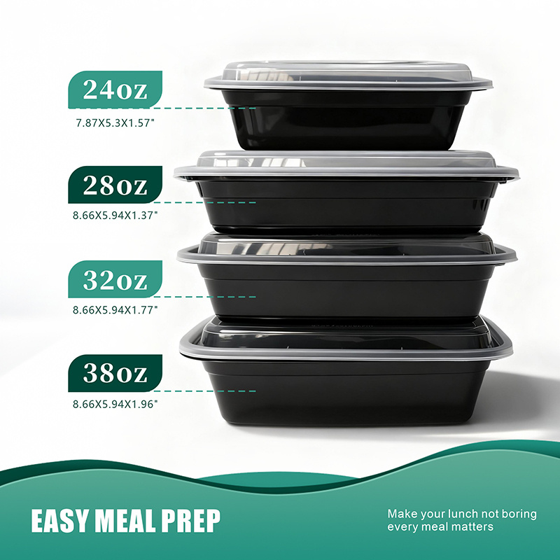 150 Pack 24/28/32/38 OZ Meal P - Meal Prep For A Day reseña y precio