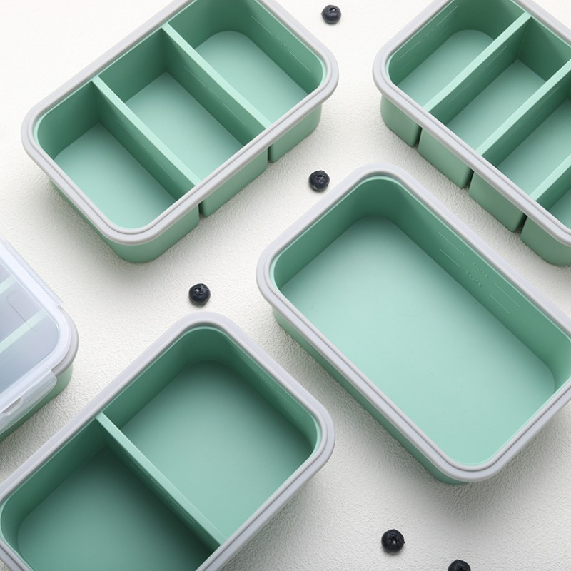 Reusable Large Divided Silicon - Meal Prep Lunch reseña y precio