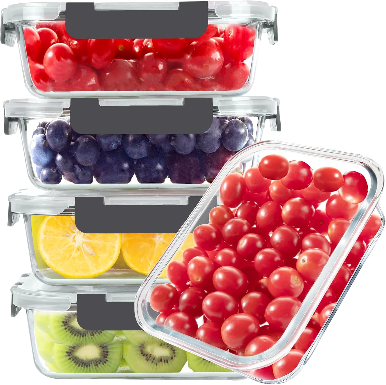 Glass Food Storage Containers, - Meal Prep Lunch reseña y precio